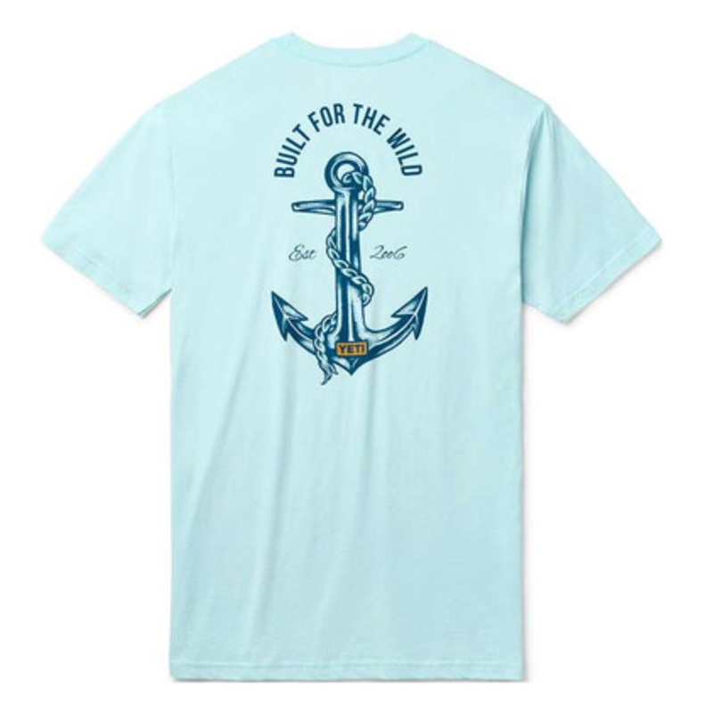 YETI Open Seas Short Sleeve T-Shirt – Light Blue – Small