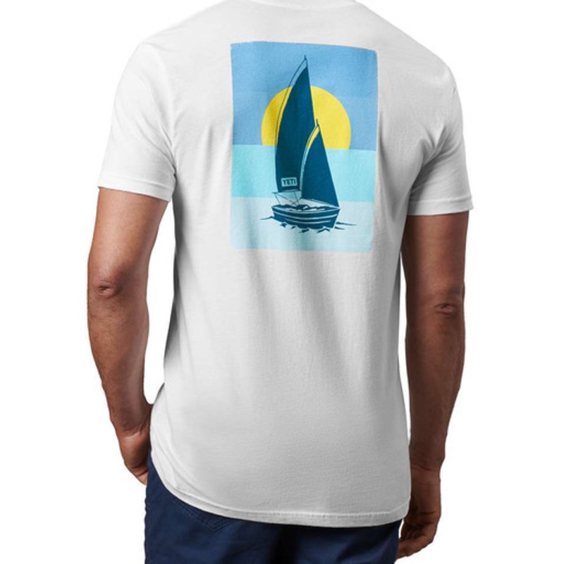 YETI Sunset Sails Short Sleeve T-Shirt – White – X-Large