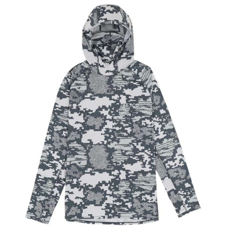 Aftco Adapt Tactical Hooded Performance Shirt – Light Gray Digi Camo – 3X-Large