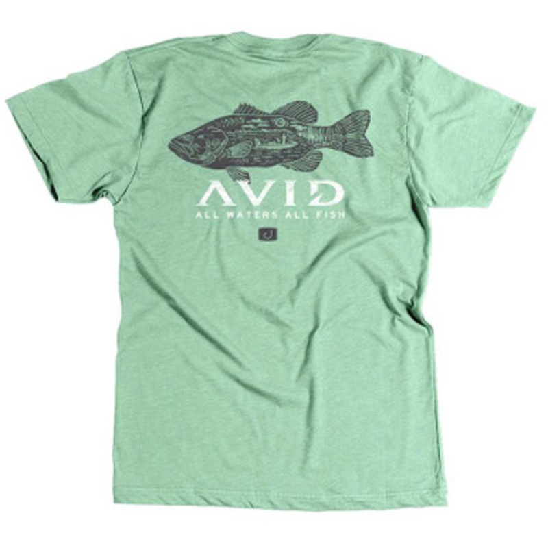 AVID Sportswear Bass Stamp T-Shirt – Army Heather – 2X-Large