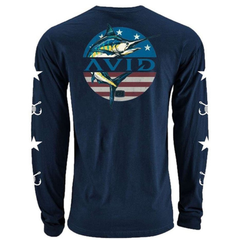 AVID Sportswear Legend Long Sleeve T-Shirt – Navy – Small