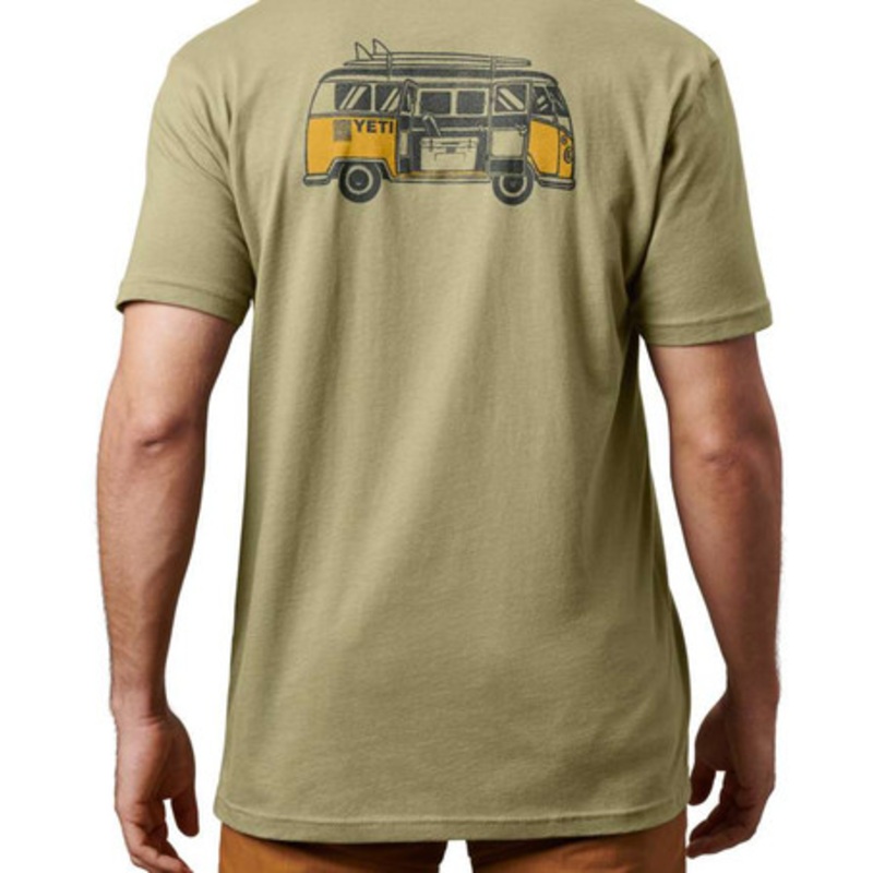 YETI Adventure Bus Short Sleeve T-Shirt – Light Olive – Large