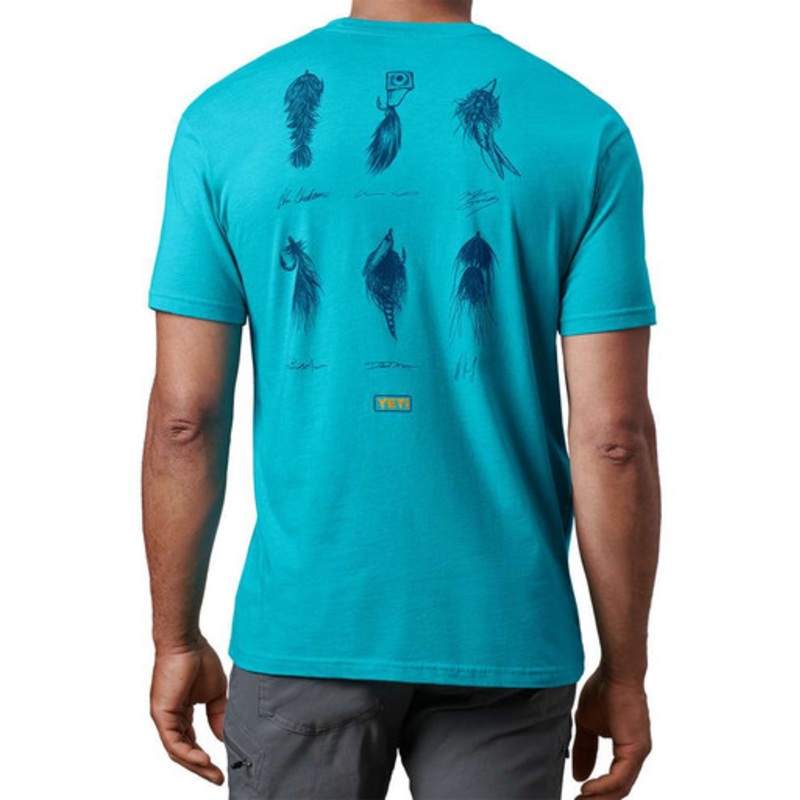 YETI Ambassador Flies Short Sleeve T-Shirt – Teal – X-Large