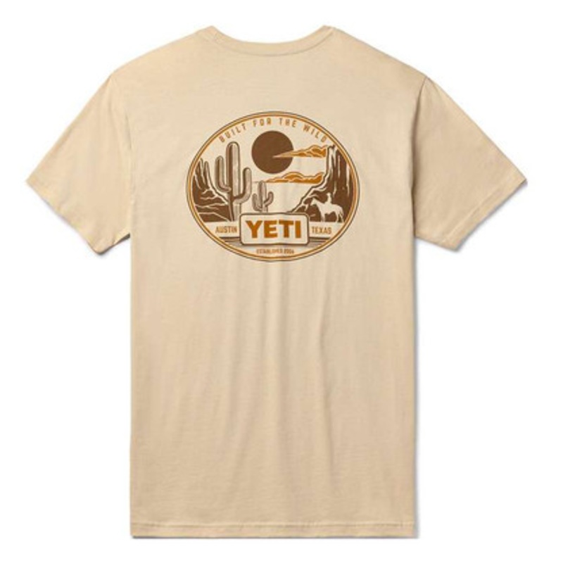 YETI Horse Canyon Short Sleeve T-Shirt – Cream – 2X-Large