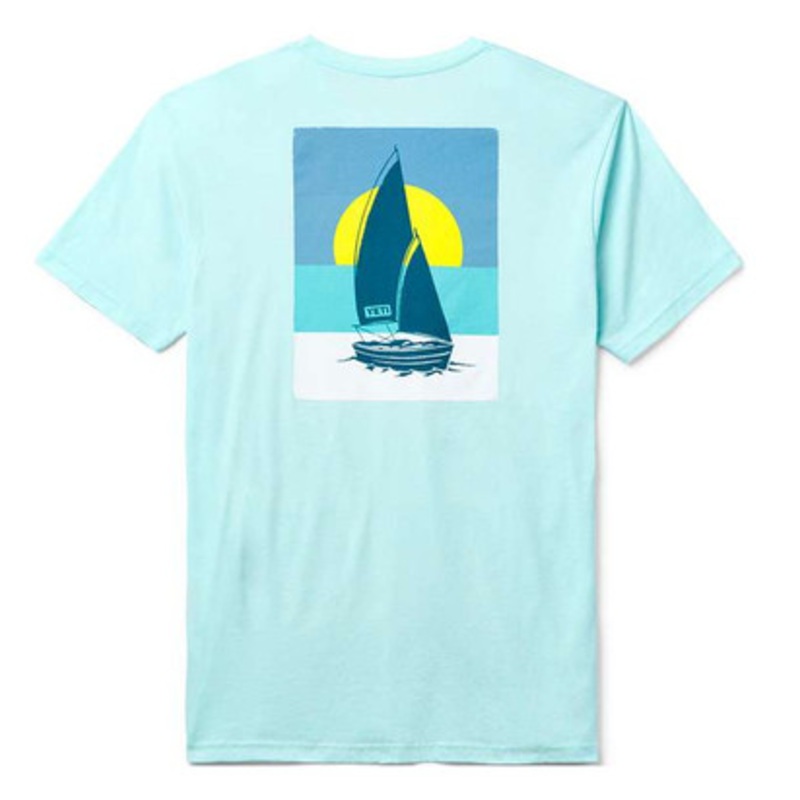 YETI Sunset Sails Short Sleeve T-Shirt – Light Blue – 2X-Large