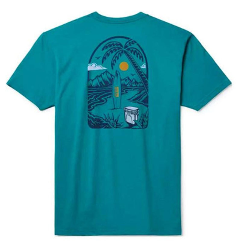 YETI Surf Trip Short Sleeve T-Shirt – Teal – 2X-Large