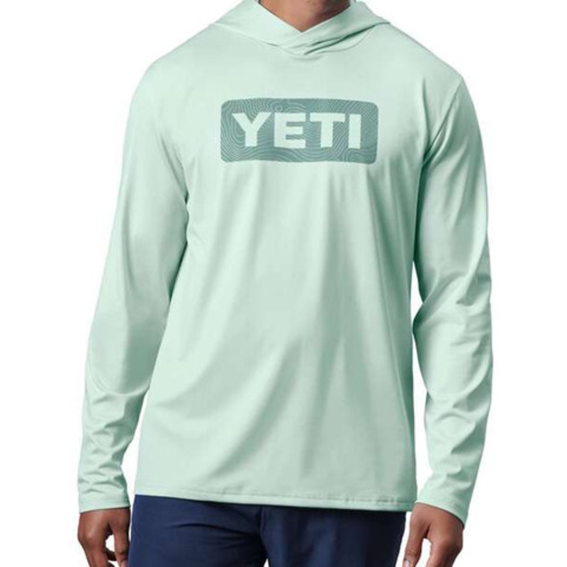 YETI Wave Long Sleeve Hooded Sunshirt – Ice Mint – 2X-Large