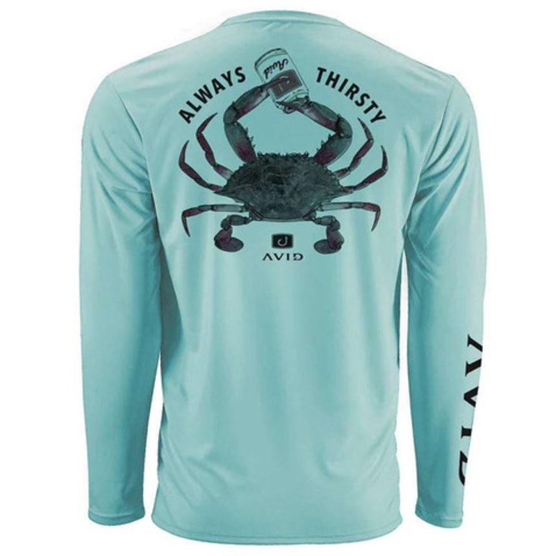 AVID Sportswear Always Thirsty AVIDry Long Sleeve Shirt – Seafoam – Large