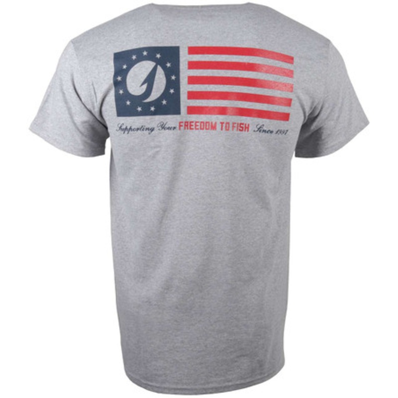 TackleDirect Freedom Short Sleeve T-Shirt – Sports Grey – 2X-Large