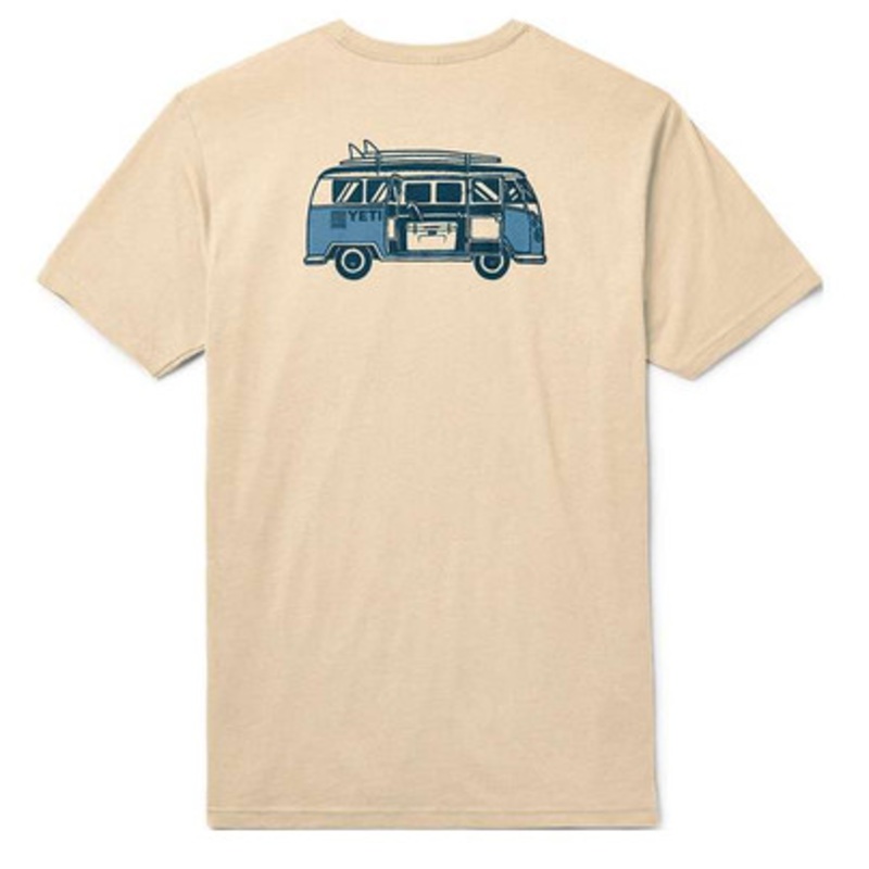 YETI Adventure Bus Short Sleeve T-Shirt – Cream – X-Large