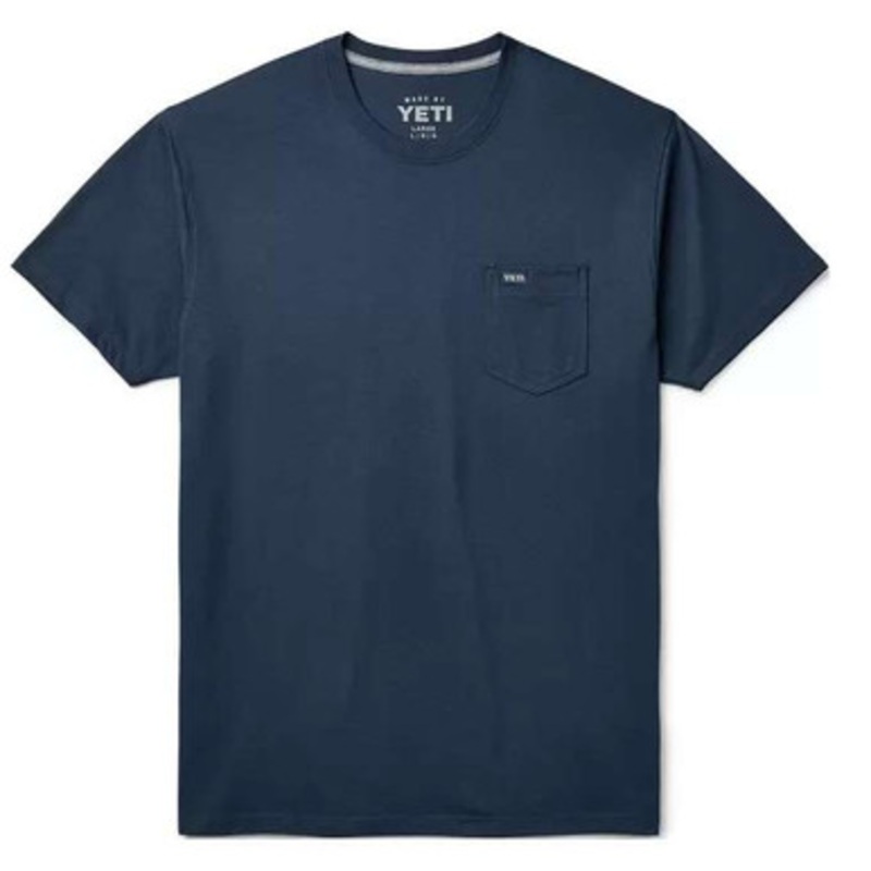 YETI Premium Pocket Short Sleeve T-Shirt – Navy – X-Large