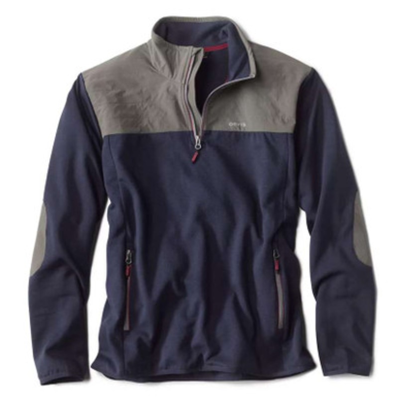 Orvis 1/4 Zip Hybrid Shirt – Navy/Grey – X-Large
