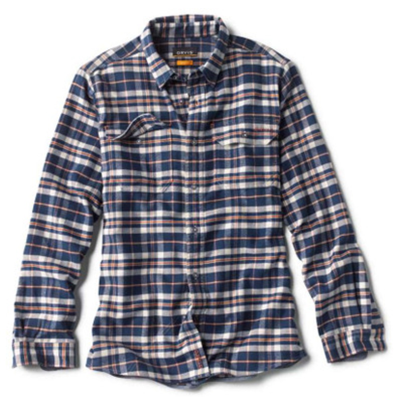 Orvis Mid Mountain Tech Flannel Shirt – Ink – Small