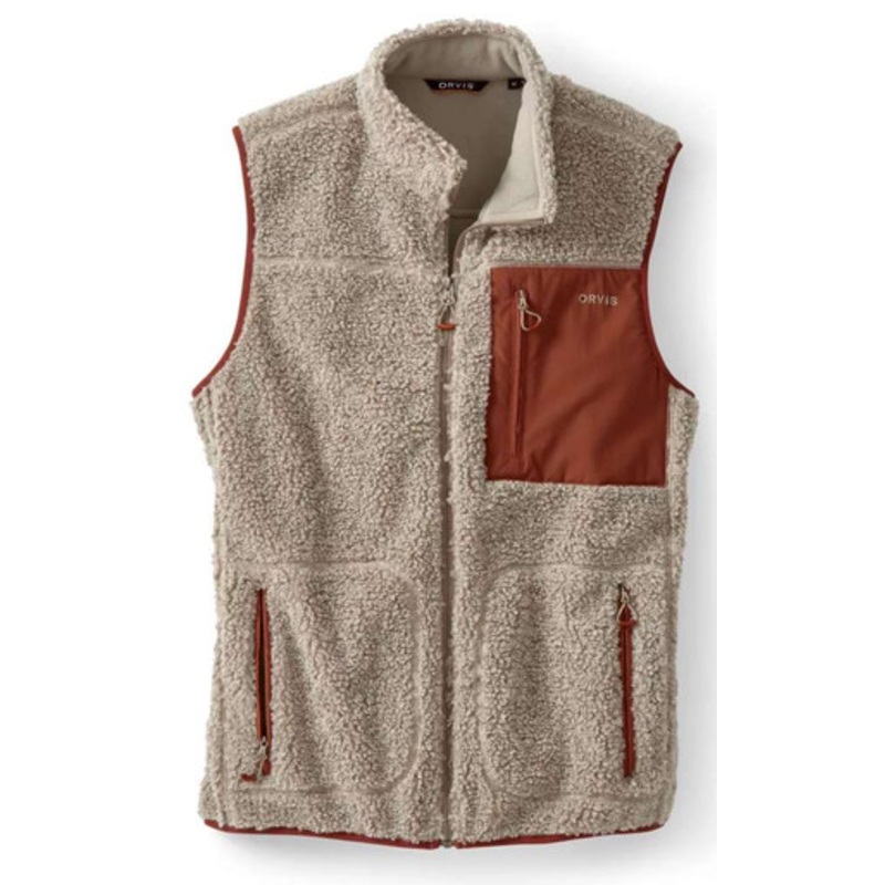 Orvis Sherpa Fleece Vest – Natural Henna – Medium