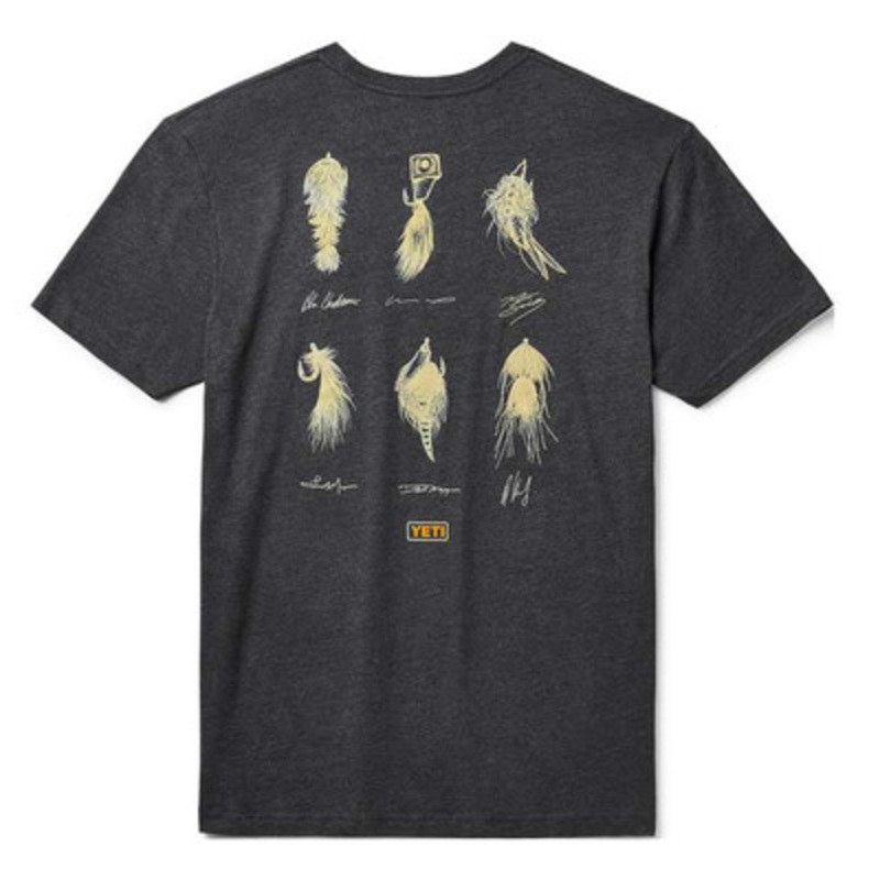 YETI Ambassador Flies Short Sleeve T-Shirt – Charcoal – Large