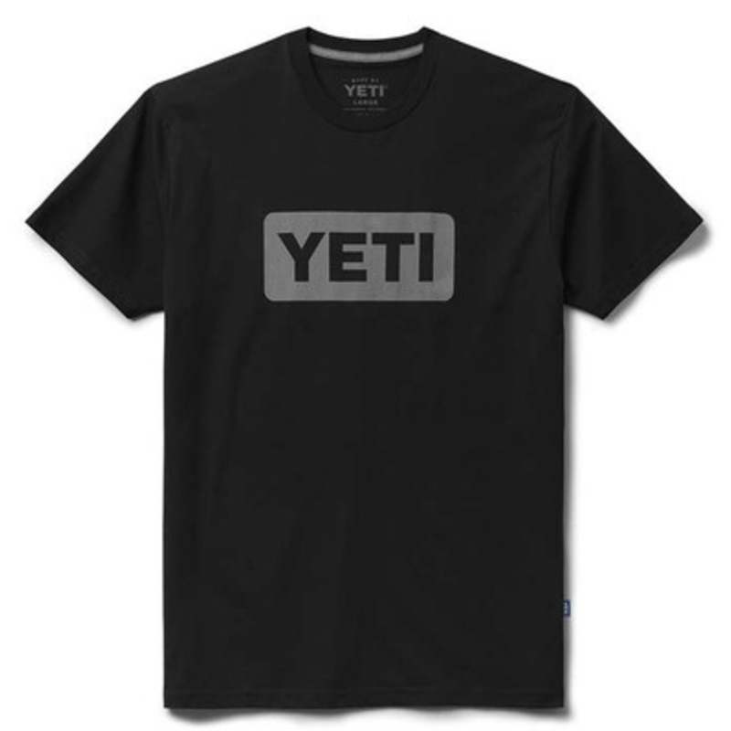 YETI Premium Logo Badge Short Sleeve T-Shirt – Black/Gray – Large