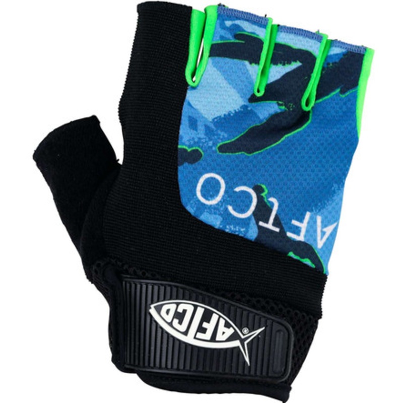 Aftco Short Pump Gloves – Blue Camo – 2X-Large