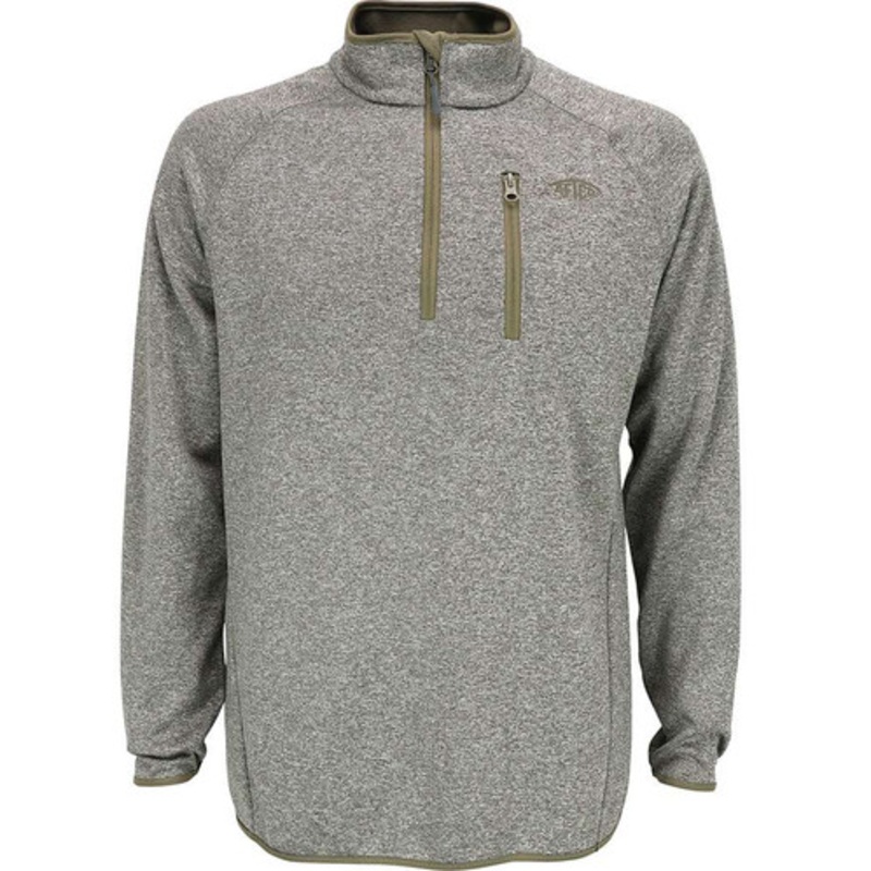 Aftco Vista Performance 1/4 Zip Long Sleeve Shirt – Oxide Heather – X-Large