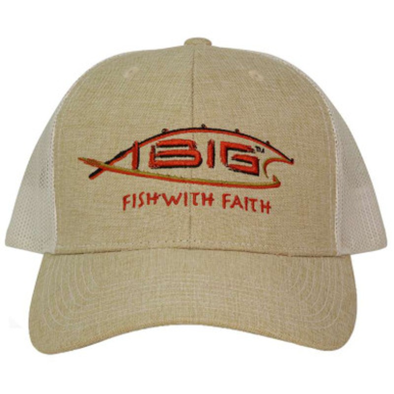 iBig Pro Style Trucker Hat with Embroidery – Natural