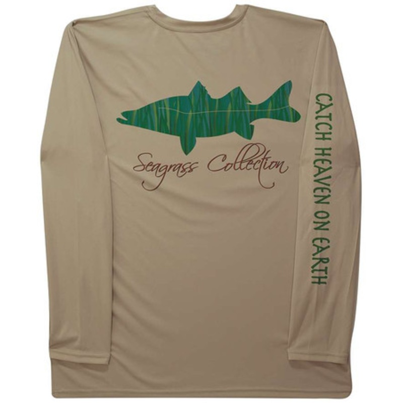 iBig Seagrass Snook Performance Long Sleeve Shirt – Sand – Large