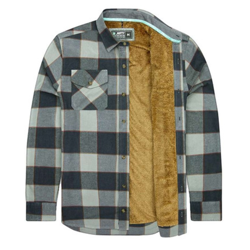 Jetty Sherpa Jackets – Grey – X-Large