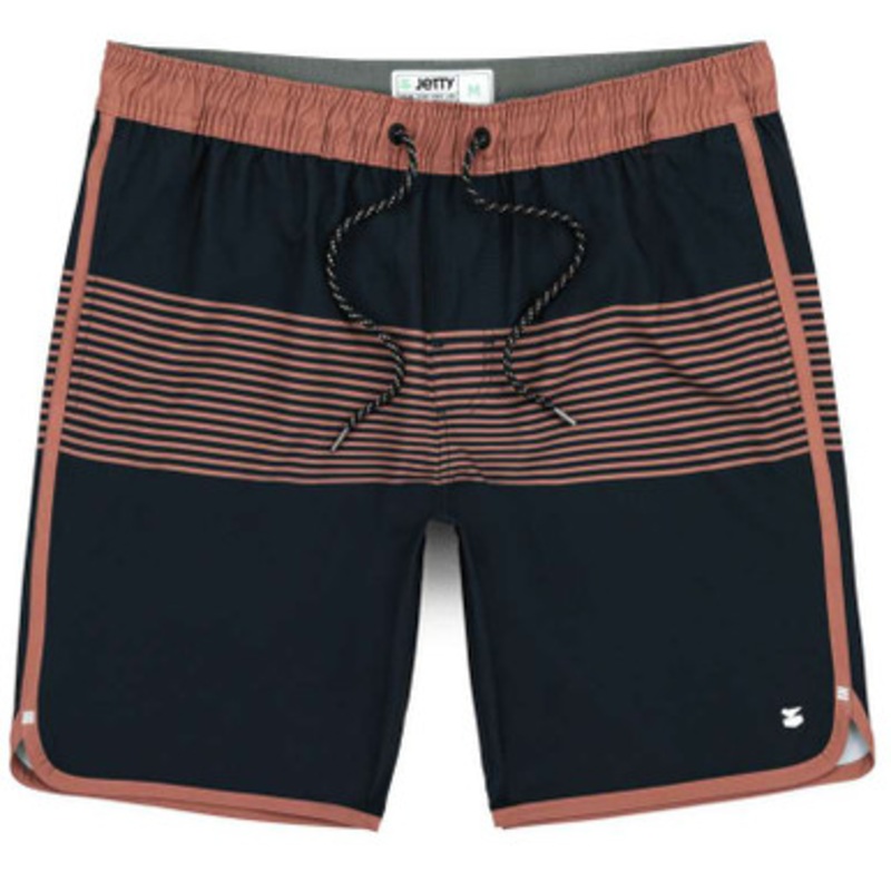 Jetty Session Short –  17in Outseam -Graphite/Salmon – 2X-Large
