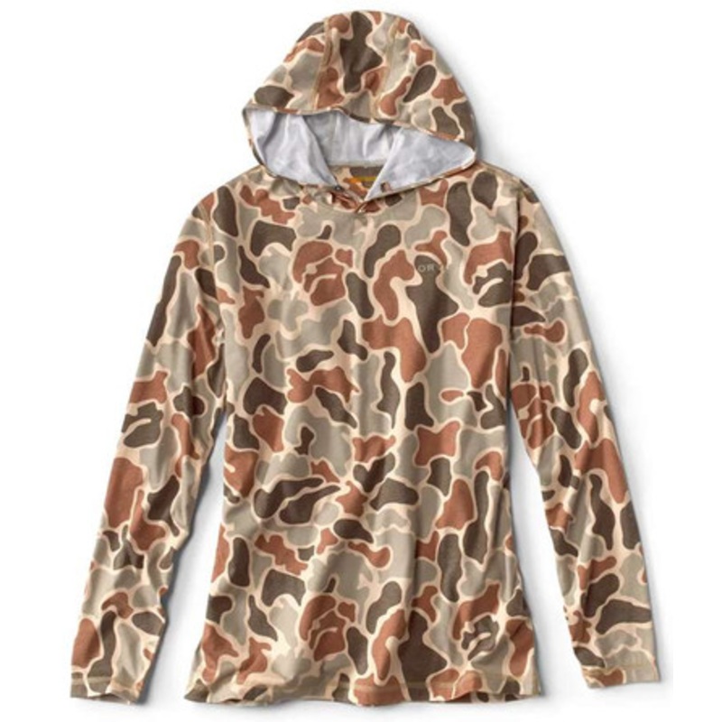Orvis Dri-Release Hoodie – Brown Camo – Medium