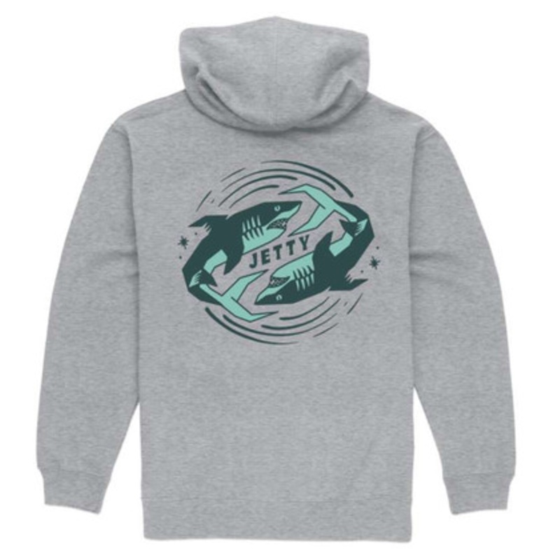 Jetty Backflip Hoodie – Heather Grey – 3X-Large