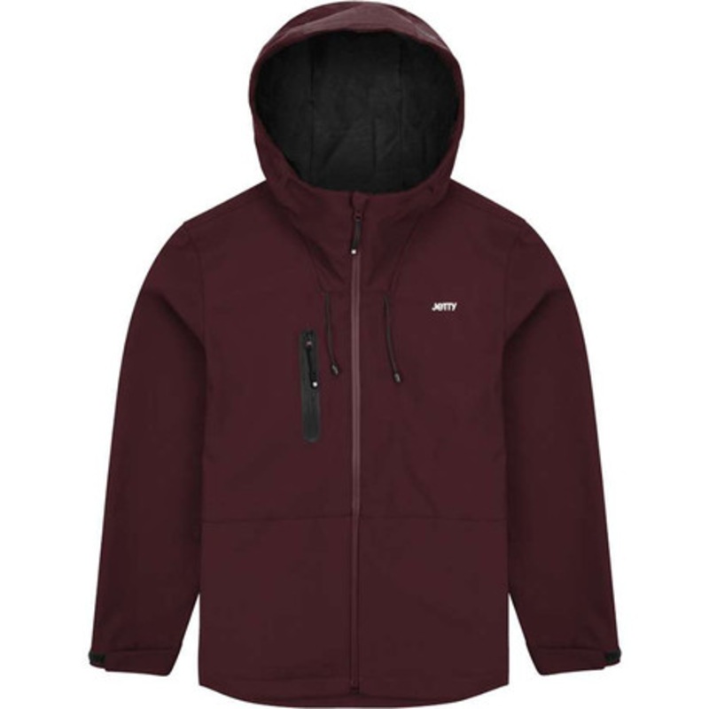 Jetty Oyster Shell Jacket – Oxblood Black – 2X-Large