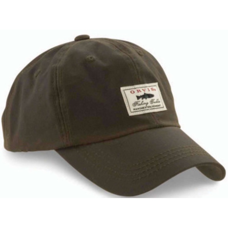 Orvis Vintage Waxed-Cotton Ball Cap – Olive