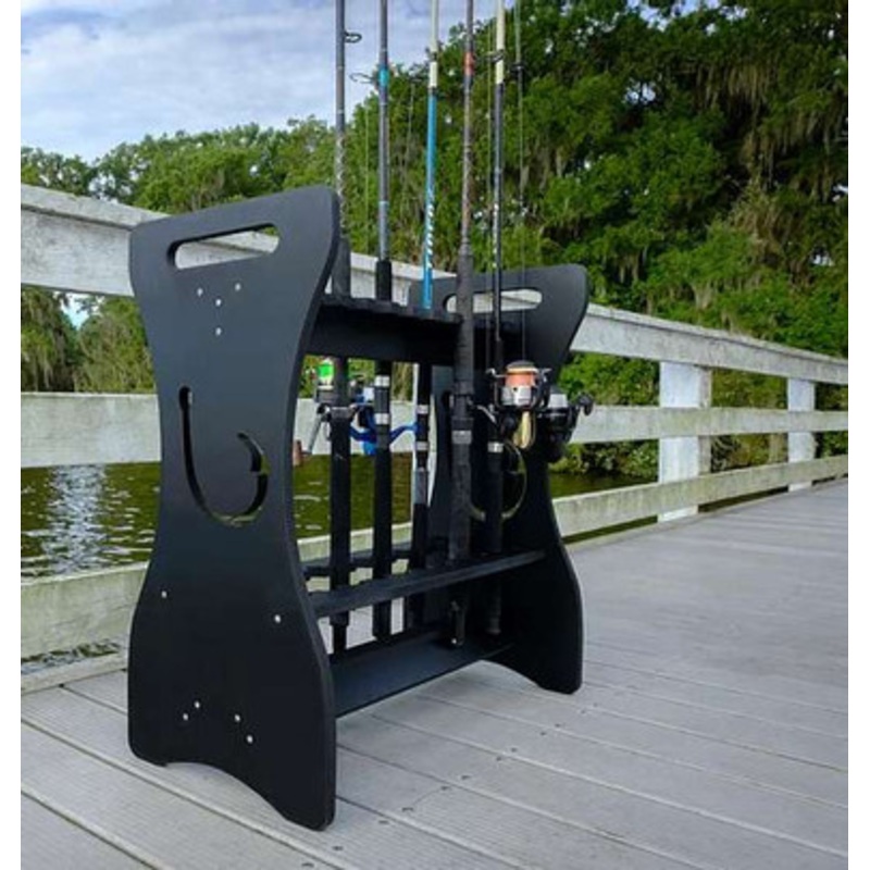 Sea Racks Rod Rack – Hook Cut-Out Black