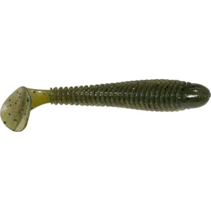 Googan Baits Saucy Swimmer – 3.3in – Green Pumpkin Blue