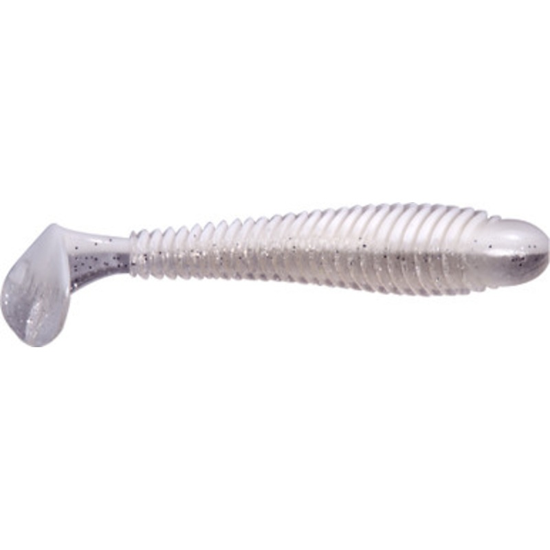 Googan Baits Saucy Swimmer – 4.8in – White Pearl Shad