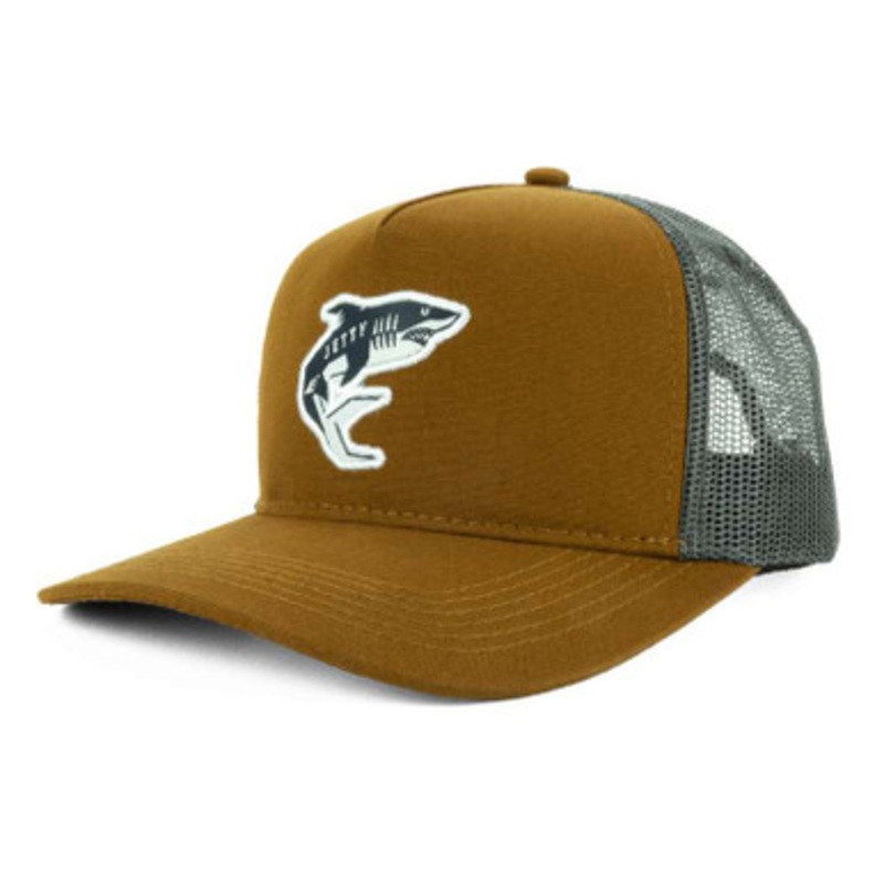 Jetty Blacktip Trucker Hat – Brown