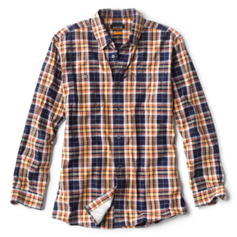 Orvis Indigo Tech Plaid Shirt – Ink – Medium