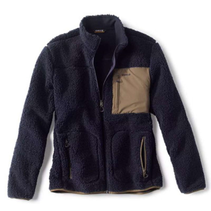 Orvis Sherpa Fleece Jacket – Navy – Large