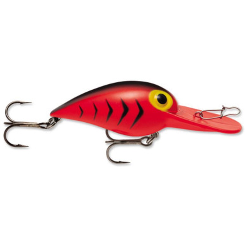 Storm Original Wiggle Wart Crankbait – Fluorescent Red/Black HB