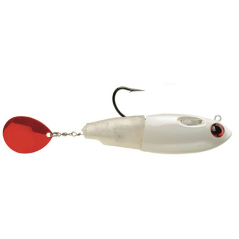 SpoolTek TailBlader – 5in – Sinking – Pearl/Red
