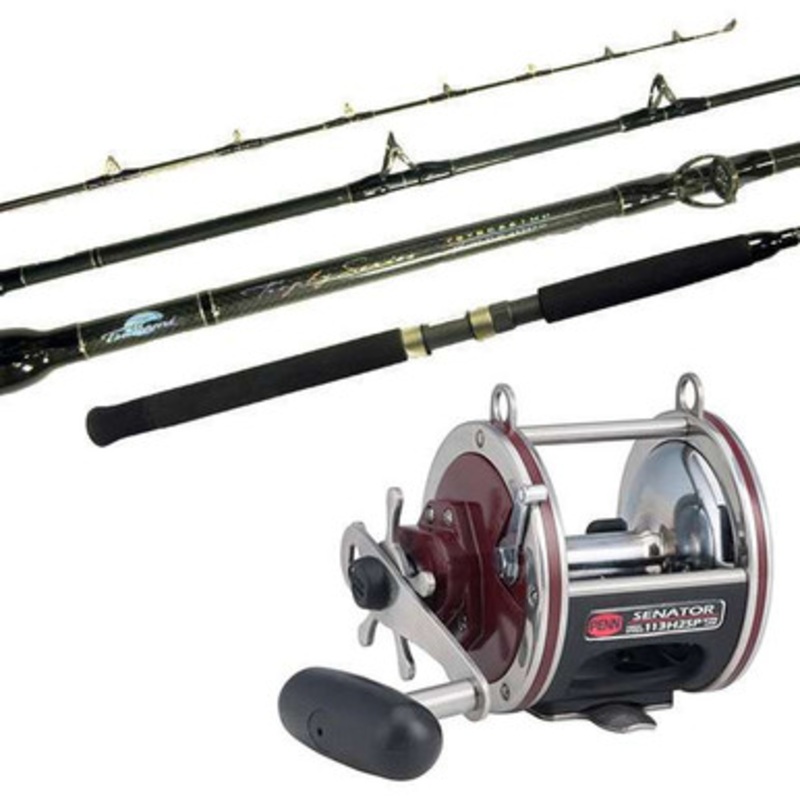 Tsunami Trophy TSTBC-661HW / Penn 113H2SP Special Senator Wire Line Casting Combo