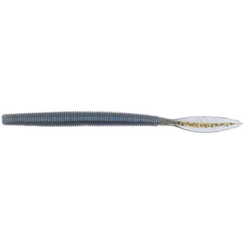 Missile Baits Quiver Worm – 6.5in – Bluetonium Green Pumpkin Core