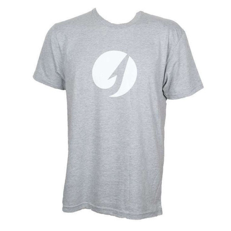TackleDirect Hook Logo Men’s T-Shirt – Heather Gray – Size X-Large