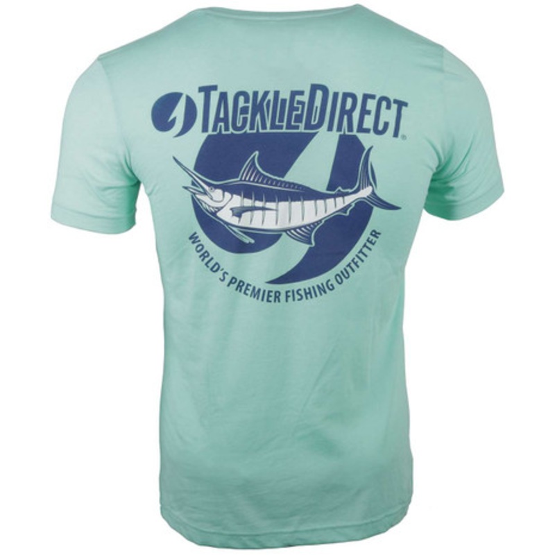 TackleDirect Marlin Short Sleeve T-Shirt – Heather Seafoam – X-Large