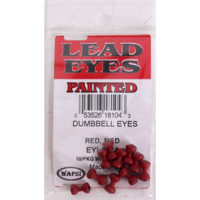 Wapsi Lead Eyes Painted Dumbbell Eyes – Red