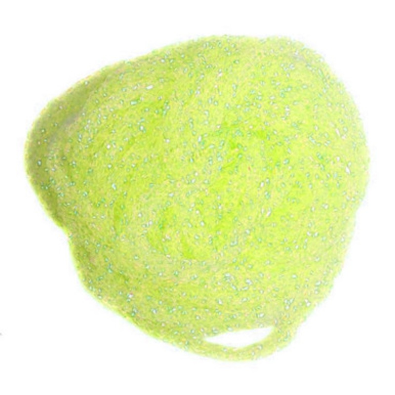 Hareline Dubbin Dyed Pearl Diamond Braid – Florida Yellow