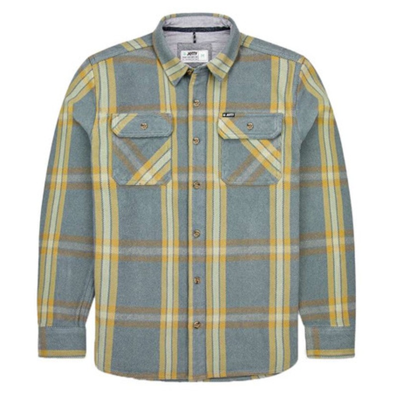 Jetty Arbor Mid-Weight Flannel Shirt – Fog – 2X-Large