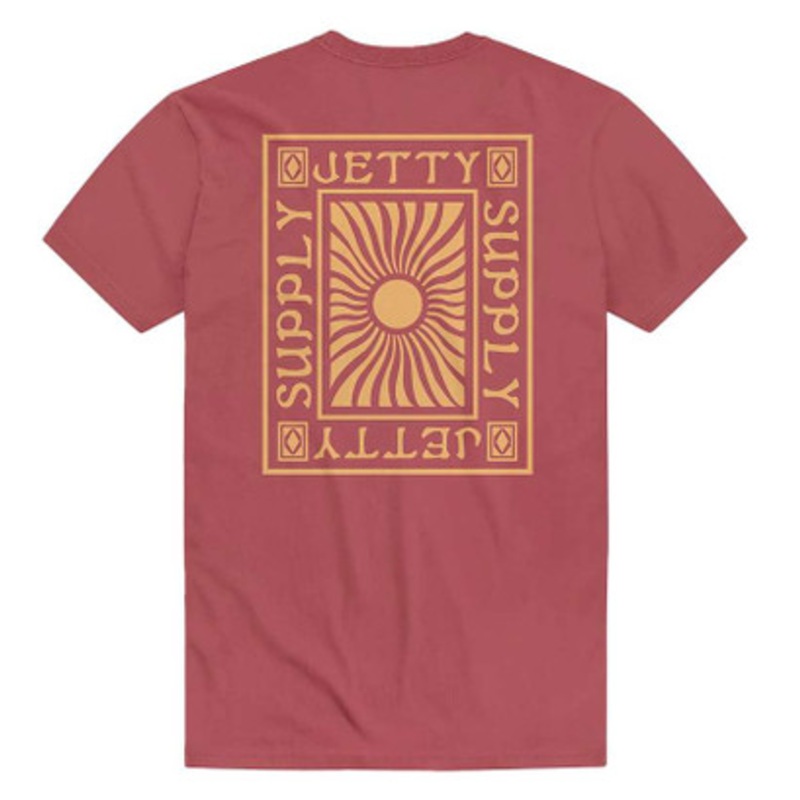 Jetty Ultraviolet Short Sleeve T-Shirt – Rust – X-Large