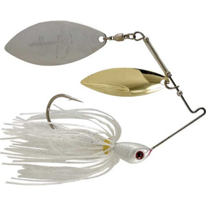 Luck-E-Strike Jimmy Houston Legends DW Spinnerbait – 1/2oz – White