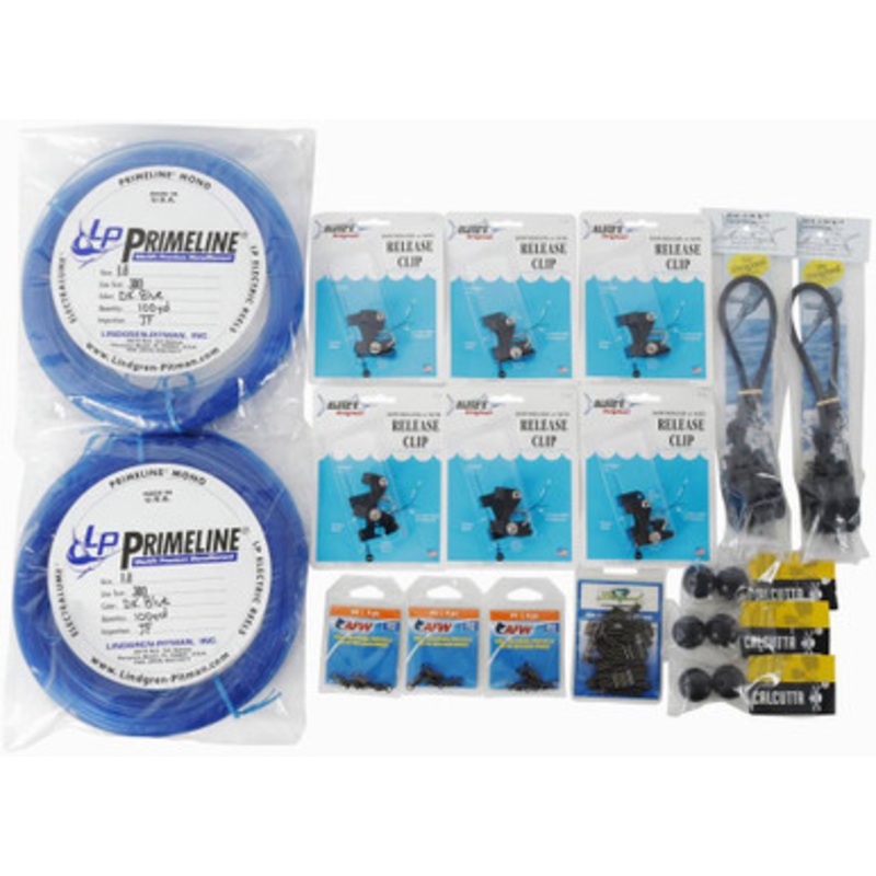 TackleDirect Triple Halyard Outrigger Rigging Kit for Light Lures
