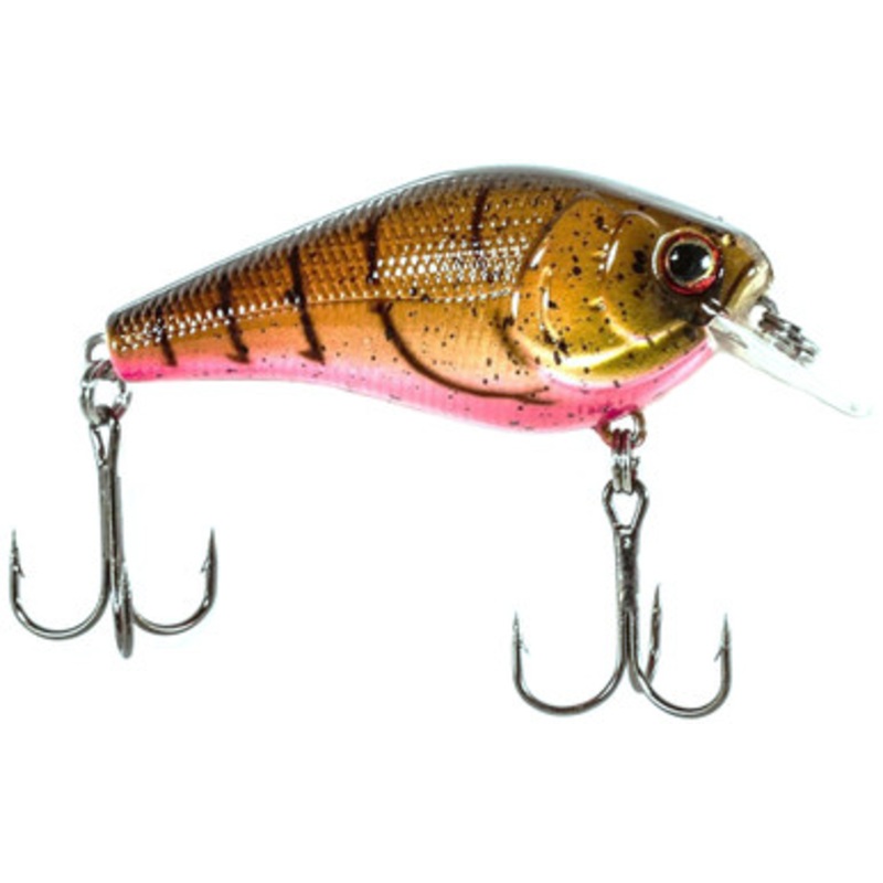 Luck-E-Strike RC2 Series 3 Squarebill Crankbait – Brown Pink Craw