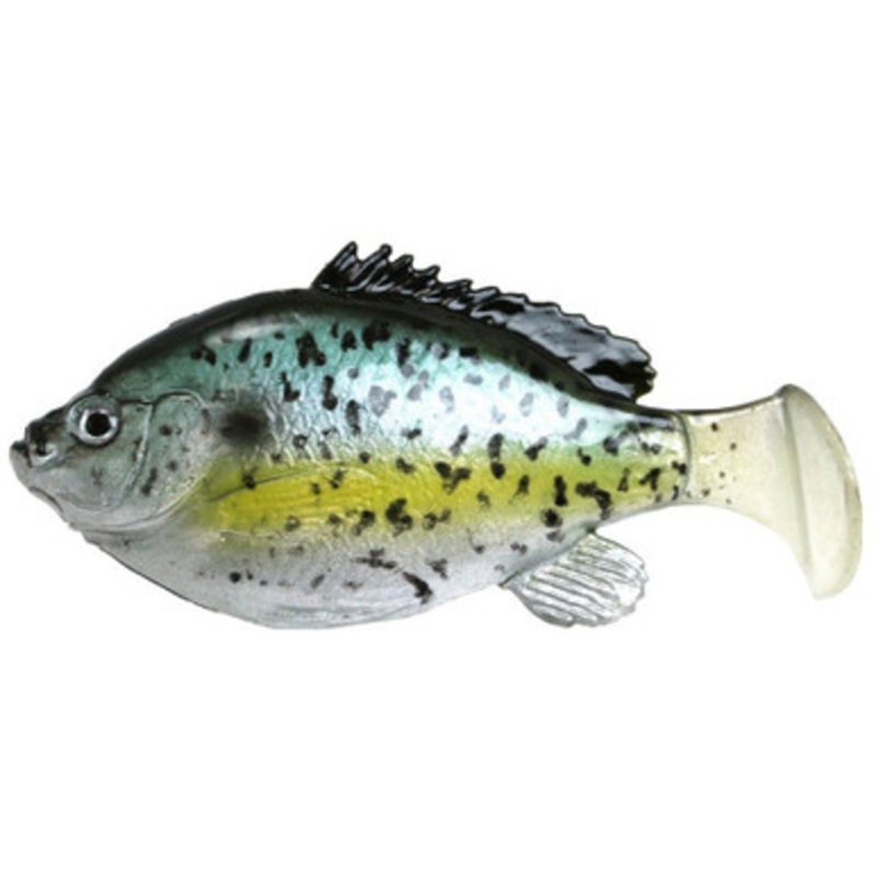 FishLab Bio Gill Weedless Soft Swimbait – 4-5/8in – Black Crappie